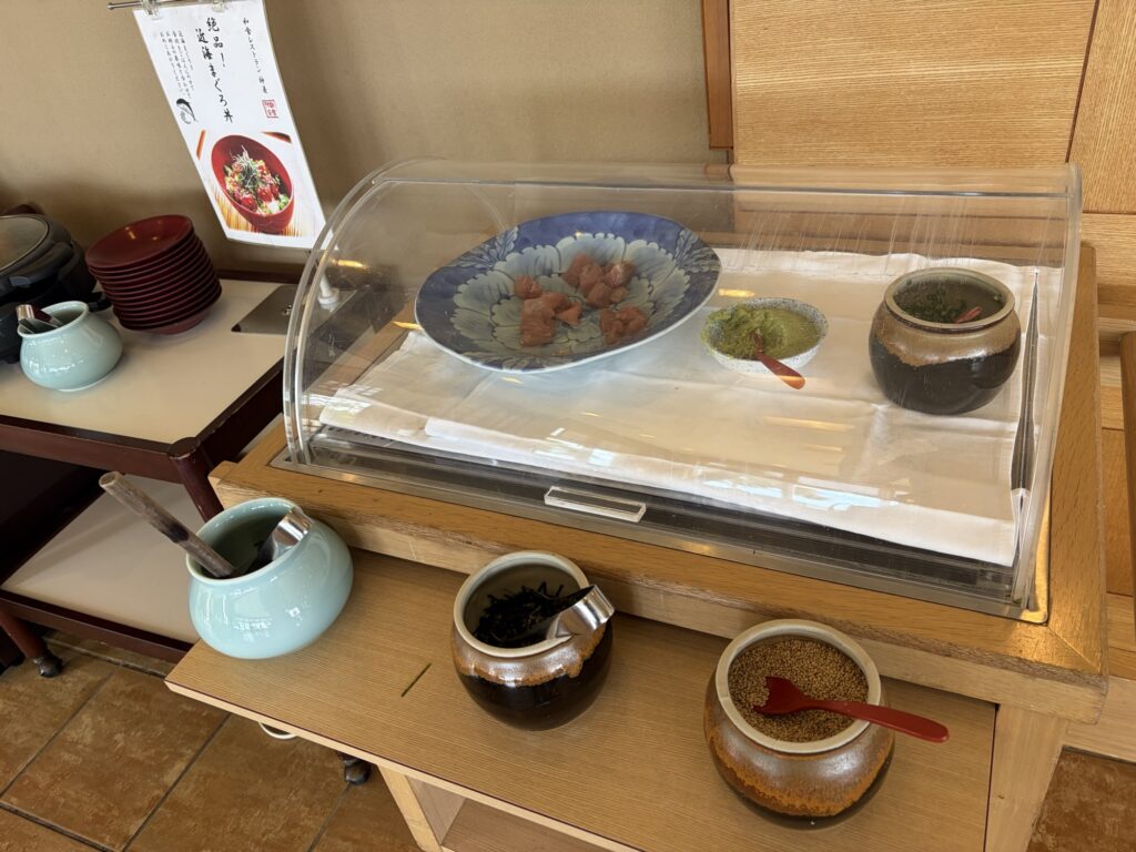 神着のまぐろ丼コーナー